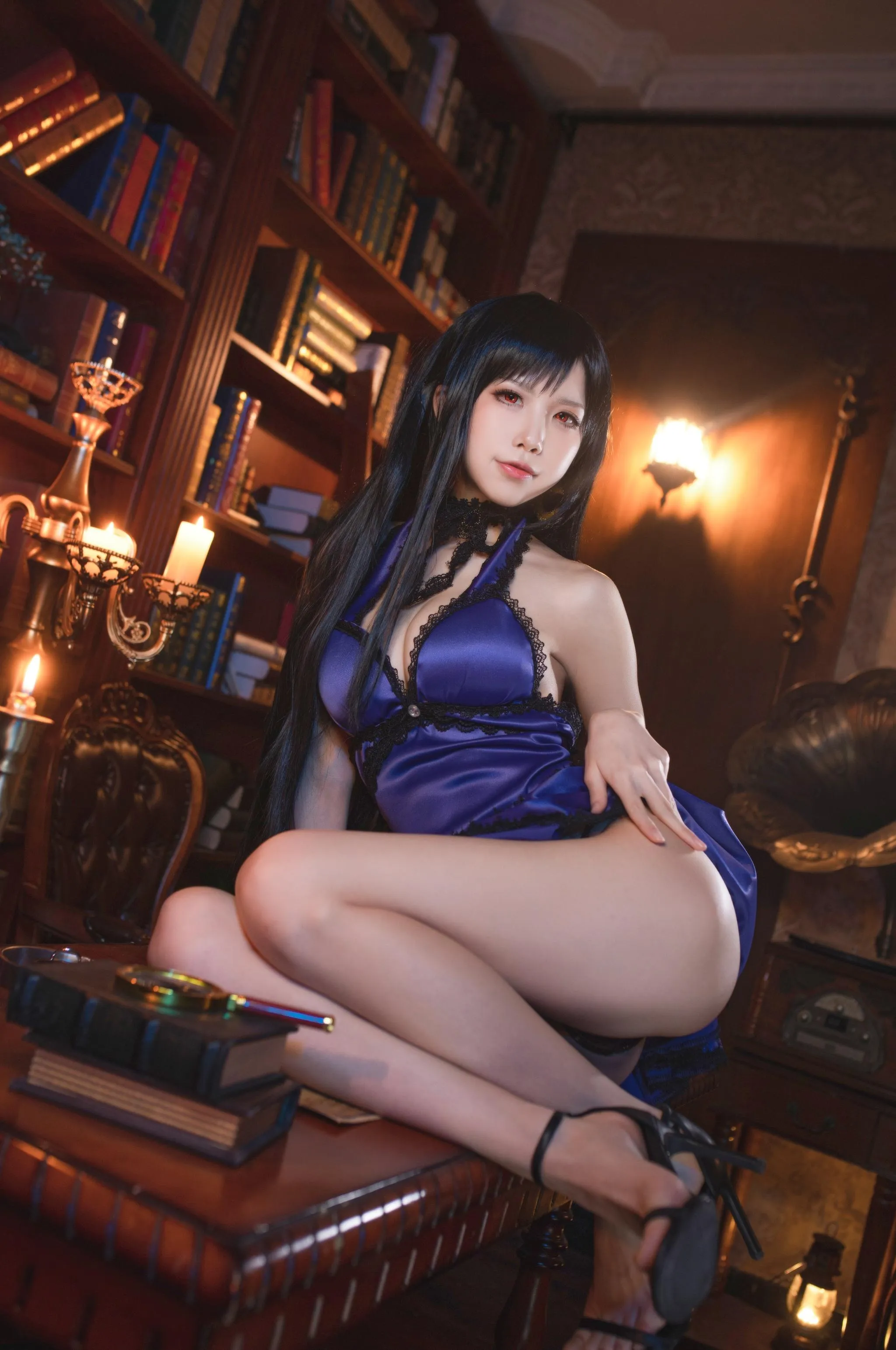 水淼Aqua – NO.43 蒂法旗袍和礼服 [40P]插图5